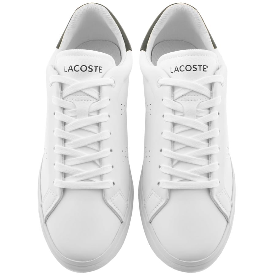 Lacoste Powercourt 124 Leather Trainers White